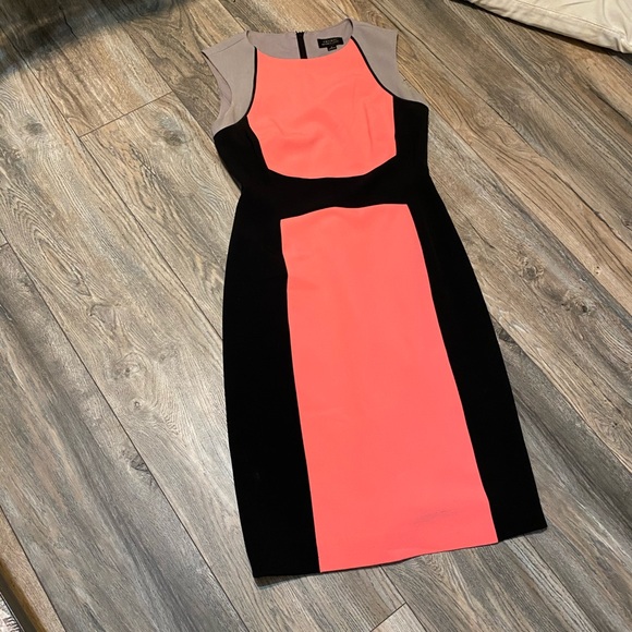 Tahari Color Block Dress - Picture 2 of 6